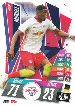 Nordi Mukiele RB Leipzig 2020/21 Topps Match Attax CL #RBL12